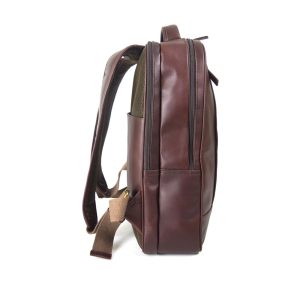 Backpack doble compartimento para Laptop 16” - 100% piel marrón