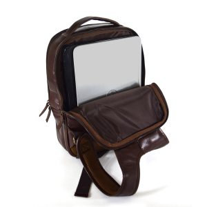Backpack doble compartimento para Laptop 16” - 100% piel  miel