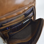 Backpack de viaje XL 100% piel pull up miel+ estuche gratis!! - Imagen 6